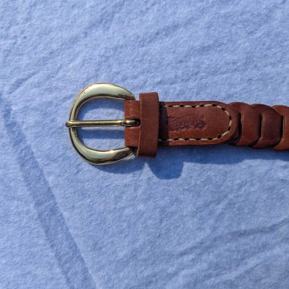 Lehman's Braided Brown Leather Belt